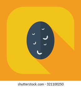 Flat modern design with shadow icons potatoes