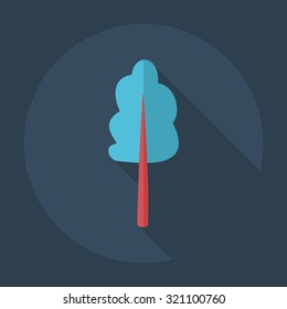 Flat modern design with shadow icons maple