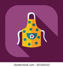 Flat modern design with shadow icons apron