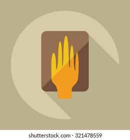 Flat modern design with shadow icons law
