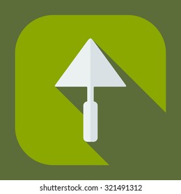 Flat modern design with shadow icons spatula