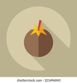Flat modern design with shadow icons tomato