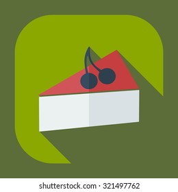 Flat modern design with shadow icons sweetness