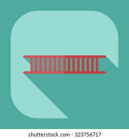 Flat modern design with shadow icons ladder