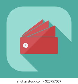 Flat modern design with shadow icons construction