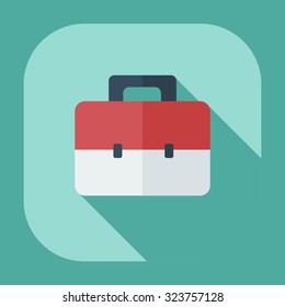 Flat modern design with shadow icons toolbox