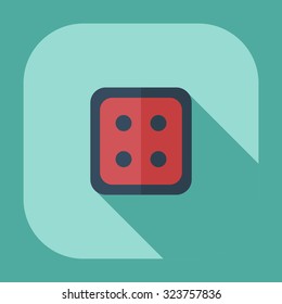 Flat modern design with shadow icons button