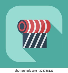 Flat modern design with shadow icons cloth