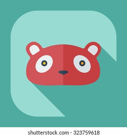 Flat modern design with shadow icons pandas