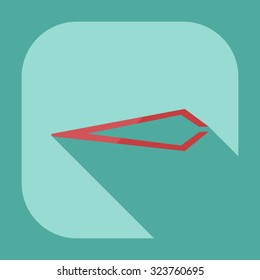 Flat modern design with shadow icons tweezers