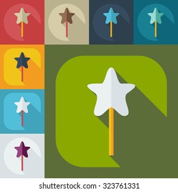 Flat modern design with shadow icons candy