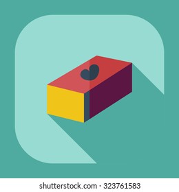 Flat modern design with shadow icons sweet