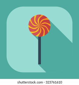 Flat modern design with shadow icons candy