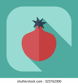 Flat modern design with shadow icons Garnet