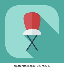 Flat modern design with shadow icons high chair