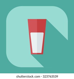 Flat modern design with shadow icons juice
