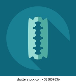 Flat modern design with shadow icons blade