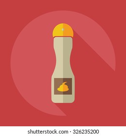Flat modern design with shadow icons hair spray
