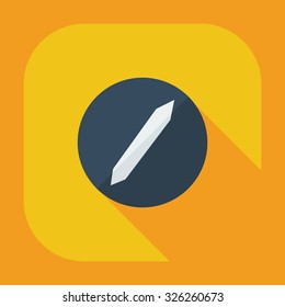 Flat modern design with shadow icons screw