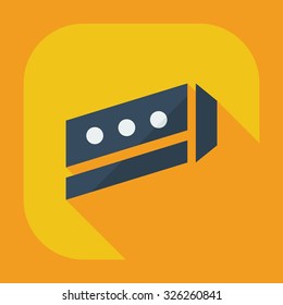 Flat modern design with shadow icons construction