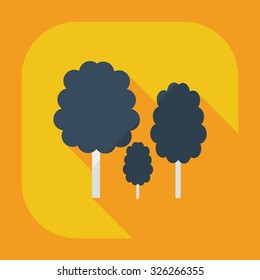 Flat modern design with shadow icons lumber