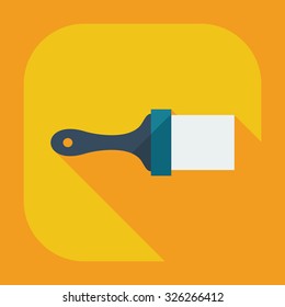 Flat modern design with shadow icons spatula
