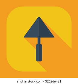 Flat modern design with shadow icons spatula