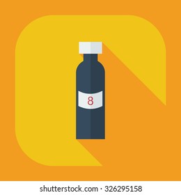 Flat modern design with shadow icons ketchup