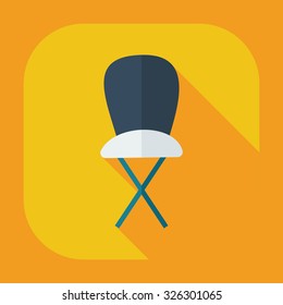Flat modern design with shadow icons high chair