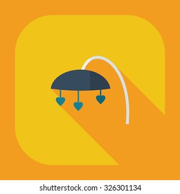Flat modern design with shadow icons Mobile