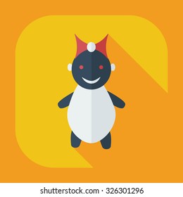 Flat modern design with shadow icons children