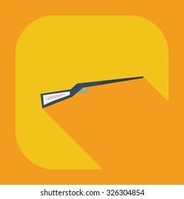 Flat modern design with shadow icons sword