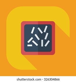 Flat modern design with shadow icons sweet