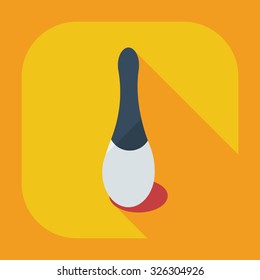Flat modern design with shadow icons varnish