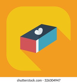 Flat modern design with shadow icons sweet