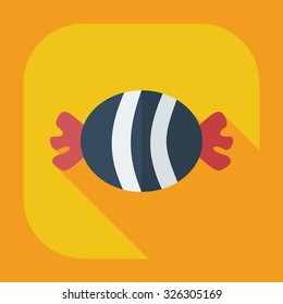 Flat modern design with shadow icons sweet