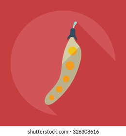 Flat modern design with shadow icons beans