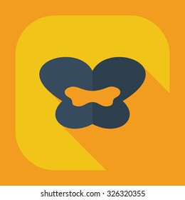 Flat modern design with shadow icons lips