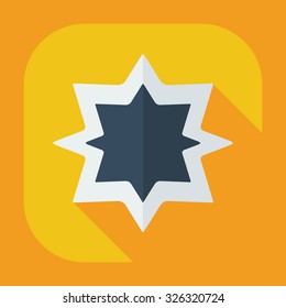 Flat modern design with shadow icons ramadan