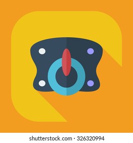 Flat modern design with shadow icons soother