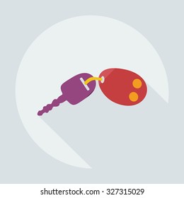 Flat modern design with shadow icons the keys