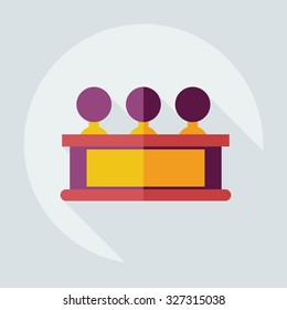 Flat modern design with shadow icons judge