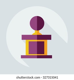 Flat modern design with shadow icons judge