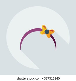 Flat modern design with shadow icons bijouterie