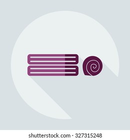 Flat modern design with shadow icons towel