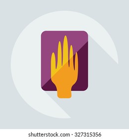 Flat modern design with shadow icons law