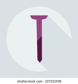 Flat modern design with shadow icons screw