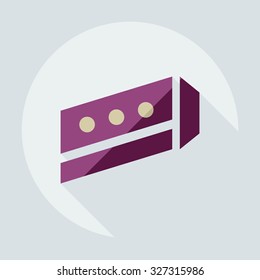 Flat modern design with shadow icons construction