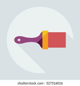 Flat modern design with shadow icons spatula