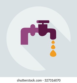 Flat modern design with shadow icons tap